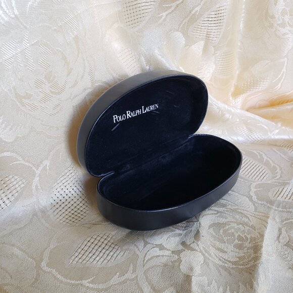 POLO RALPH LAUREN  Eyeglass Case Black Velvet lined - Picture 1 of 9